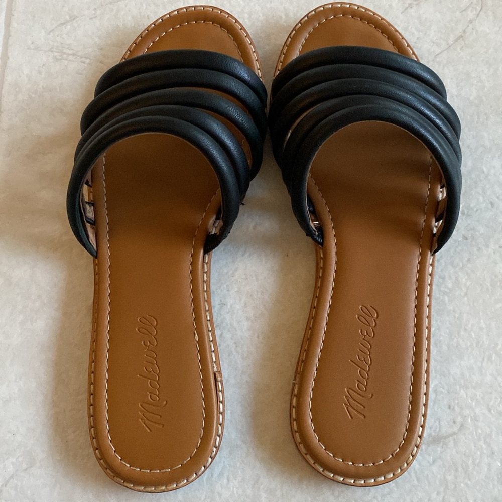 Madewell The Addie Slide Sandal 7M Black